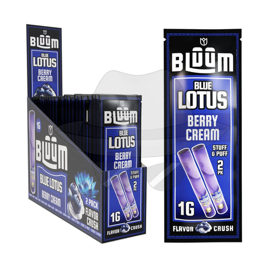 Bluum Wild Flower Wraps -10Ct Berry Cream Rolling Papers