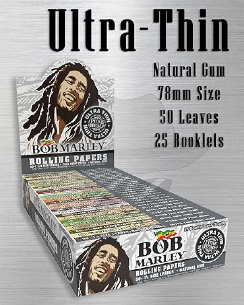Bob Marley Ultra Thin Rolling Papers 1 1/4