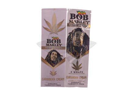 Bob Marley Wraps - 25Packs Caribbean Cream Rolling Papers
