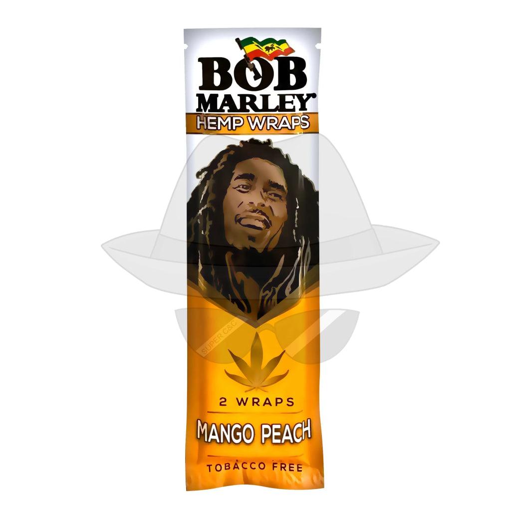 Bob Marley Wraps-25Packs Mango Peach Rolling Papers