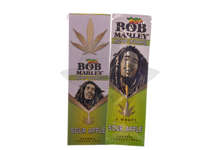 Bob Marley Wraps - 25Packs Sour Apple Rolling Papers