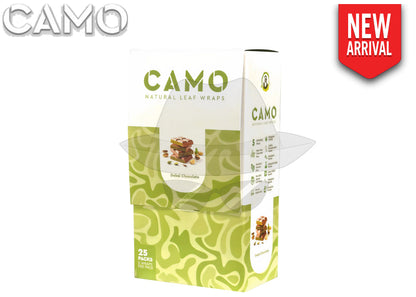 CAMO NATURAL LEAF WRAPS(5pks)- 25CT Dubai Chocolate Rolling Papers