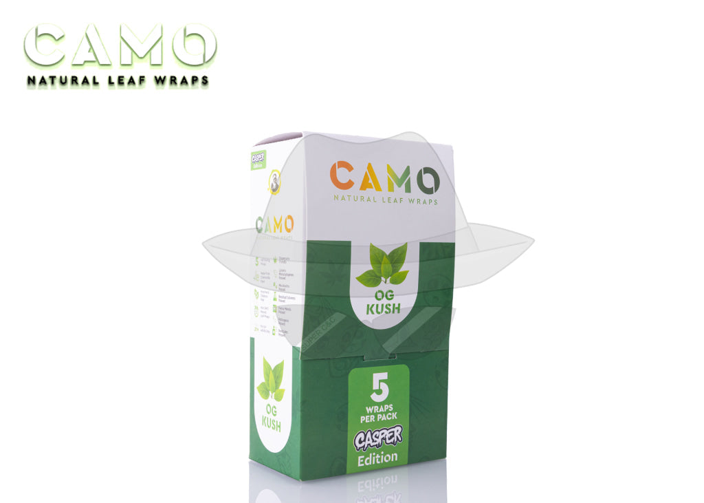 CAMO NATURAL LEAF WRAPS(5pks)- 25CT Rolling Papers
