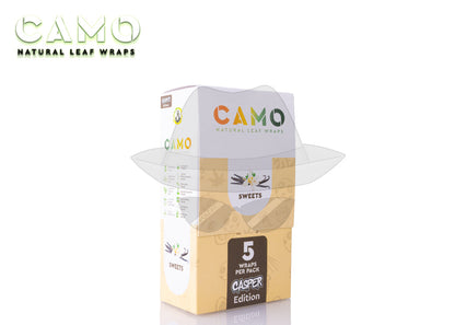 CAMO NATURAL LEAF WRAPS(5pks)- 25CT Sweet Rolling Papers