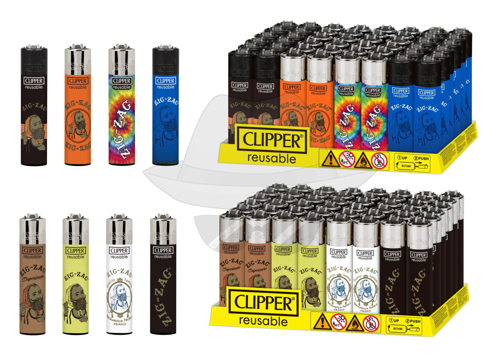Clipper Lighter Zig Zag-48Ct