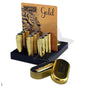 Clipper Metal Lighter With Case-12Ct Gold