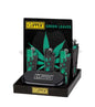 Clipper Metal Lighter With Case-12Ct Green Leaves