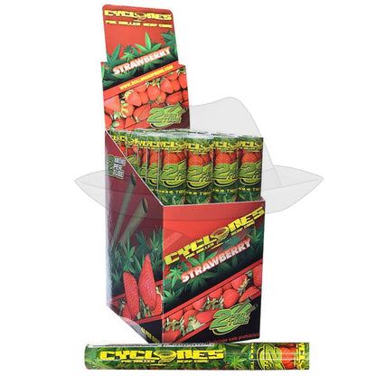Cyclones Pre Rolled Cones Strawberry Rolling Papers