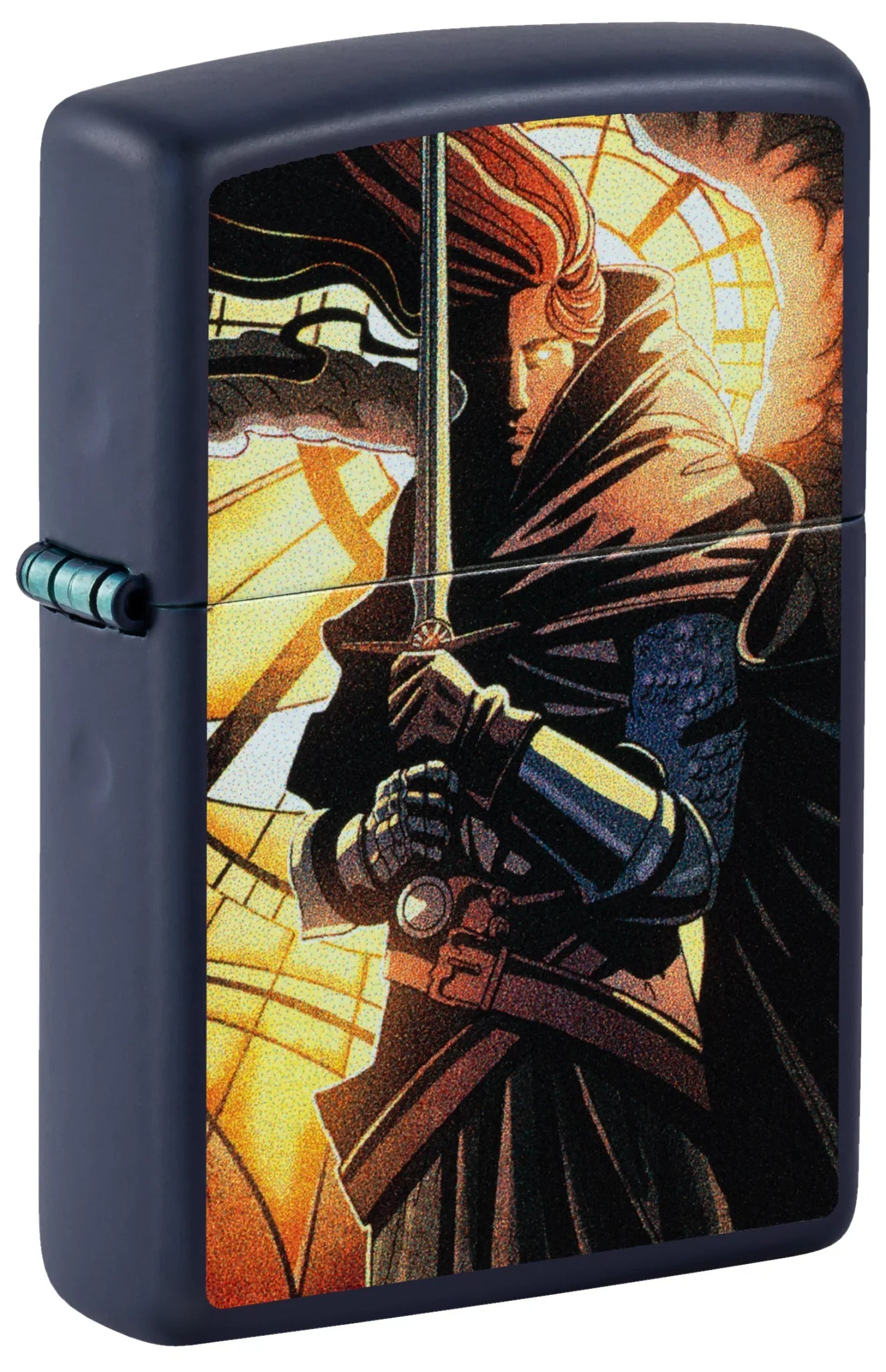 #261 ZIPPO OIL LIGHTER: Medieval Warrior Design