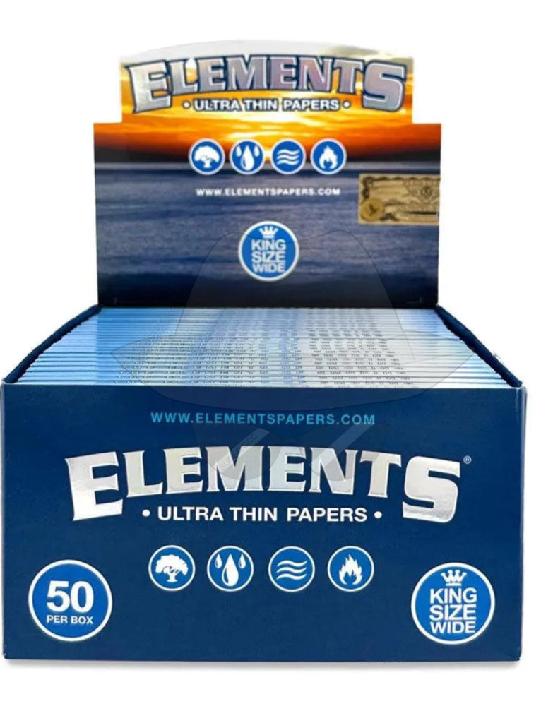 Elements Ultra Thin King Size Wide Paper-50per Box Rolling Papers