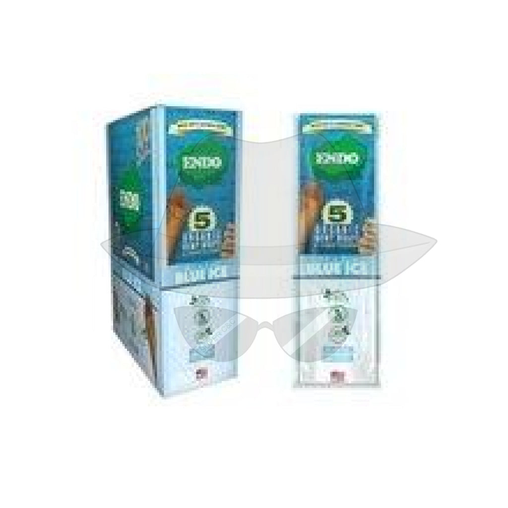 Endo Organic Wraps 5 Cone Filter-15 Display Blazin Blue Ice Rolling Papers