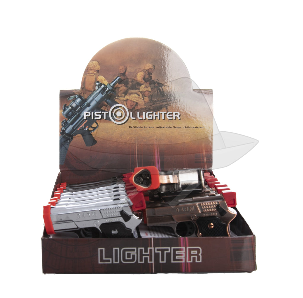 Triple Flame Torch Lighter Gun 16Ct Display Box Gh-10260 Lighter