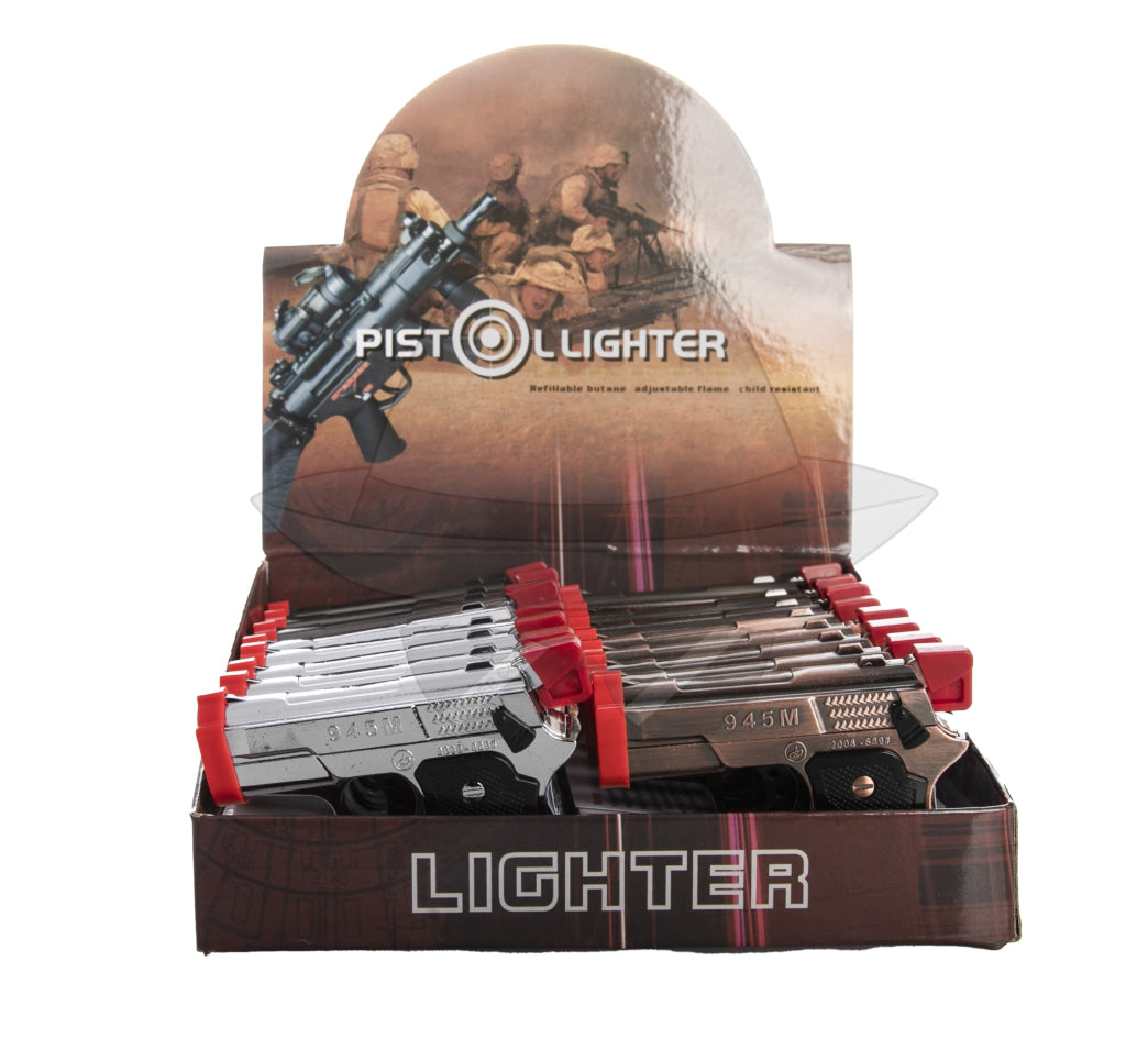 Triple Flame Torch Lighter Gun 16Ct Display Box Gh-10260 Lighter