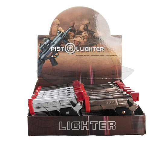 Triple Flame Torch Lighter Gun 16Ct Display Box Gh-10260 Lighter