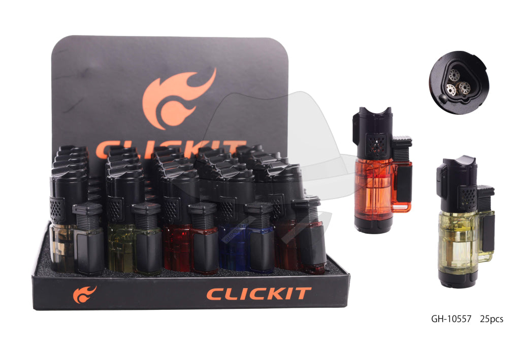 Gh-10557 Clickit Torch W/ Cigar Punch Lighter