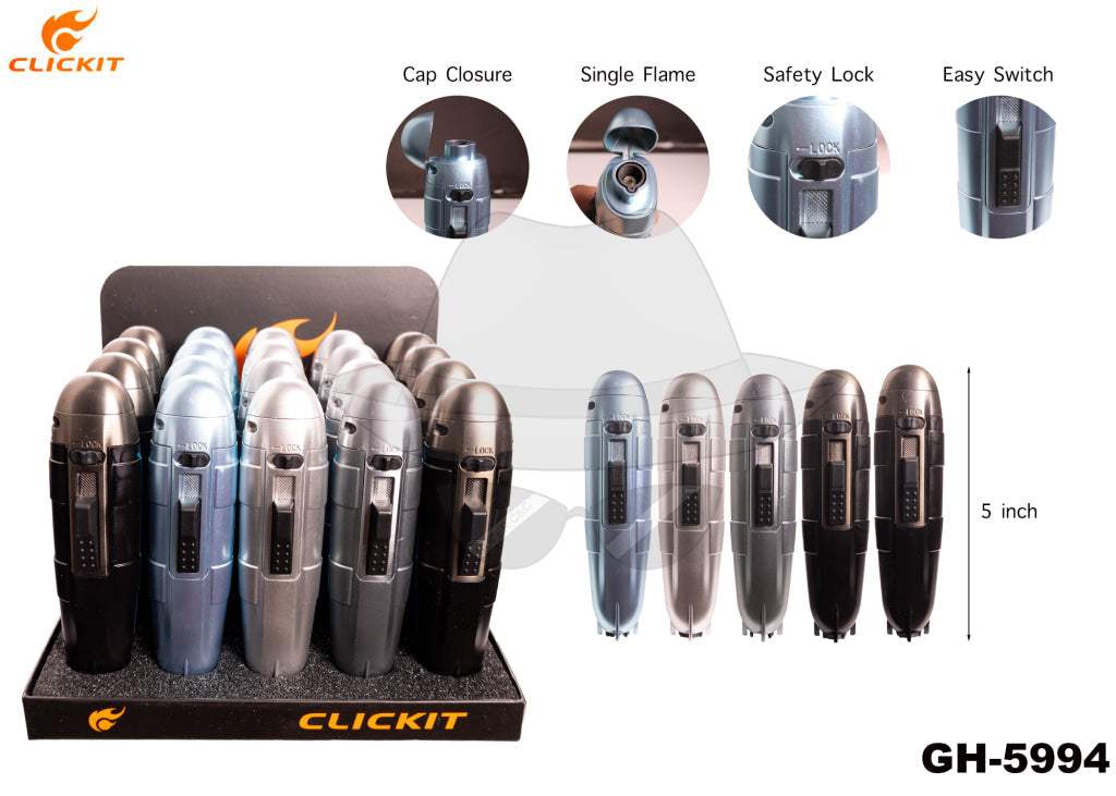 Gh-5994 Clickit Torch Display(20Ct) Lighter