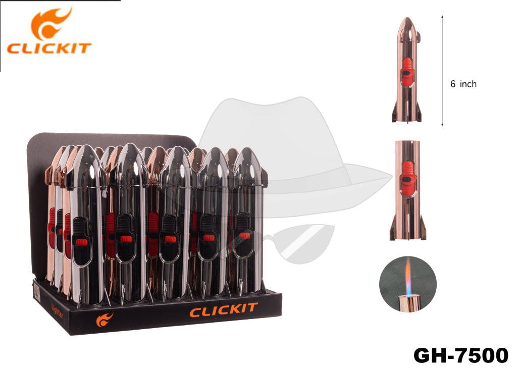 Gh-7500 Clickit Torch Display(20Ct) Lighter