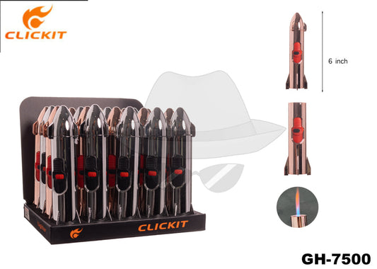Gh-7500 Clickit Torch Display(20Ct) Lighter