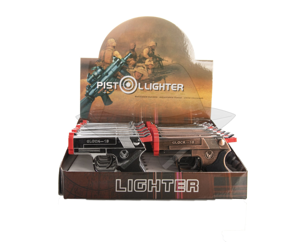 Gh-9072 Laser Torch Lighter Gun 16Ct Lighter