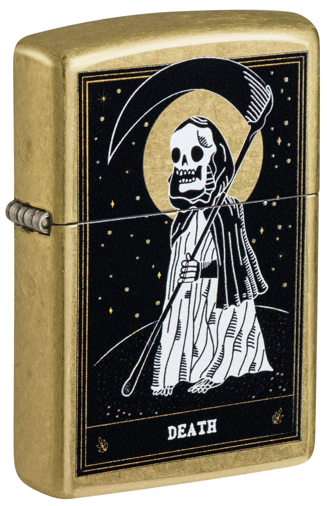 #062 Zippo Oil Lighter: Death Card Design