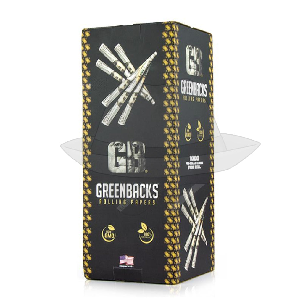 Greenbacks Pre-Rolled Cones 1000 Cones Rolling Papers