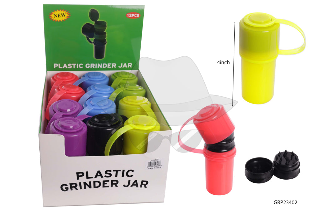 Grp23402 Plastic Jar&Grinder -12Ct Grinder