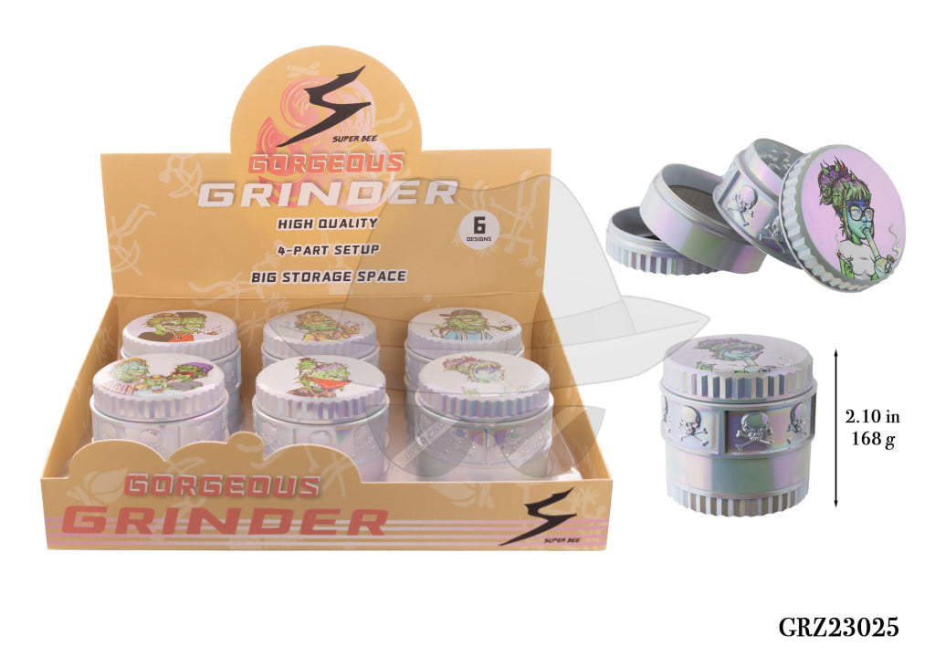 Grz23025 4Part Grinder - 6Ct