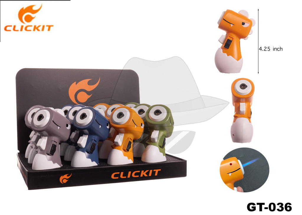 Gt-036 Clickit Torch Display(12Ct) Lighter