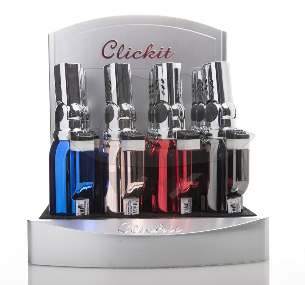 Gt010 Clickit Torch Display Of 12Pc Lighter