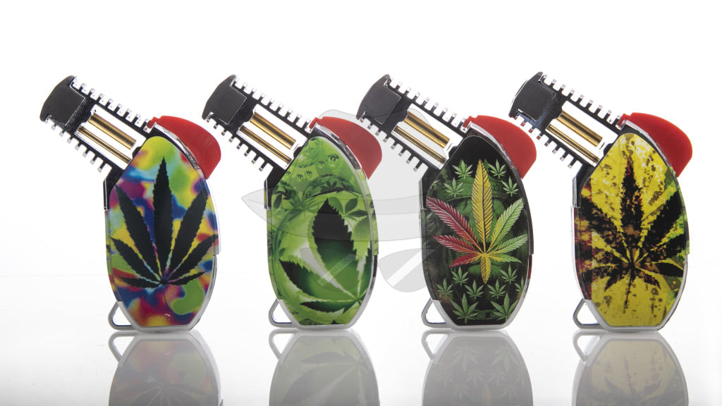 Gt016B Clickit Leaf Torch Display Of15Pc Lighter