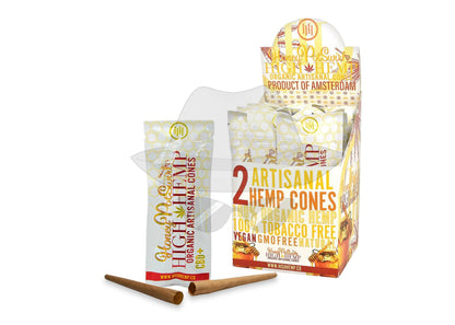 High Hemp Cones 2Pk - 15Ct Honey Pot Swirl / 18.75 Rolling Papers