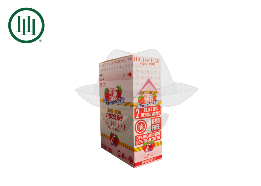 High Hemp Organic Wraps Straw Milk Berry Rolling Papers