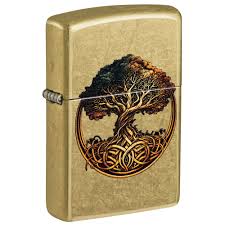 #063 Zippo Oil Lighter: Tree of Life