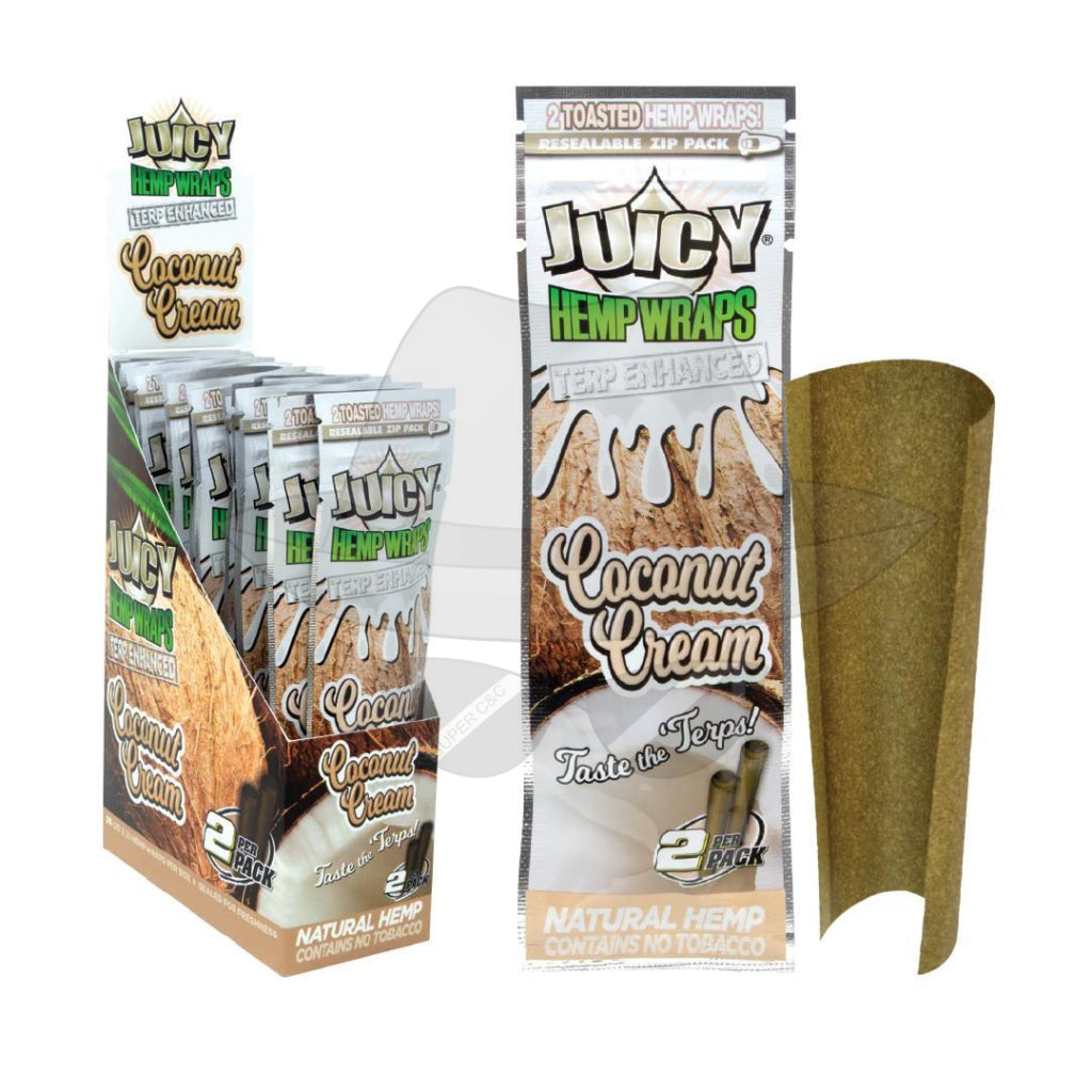 Juicy Hem Wraps Coconut Cream Rolling Papers