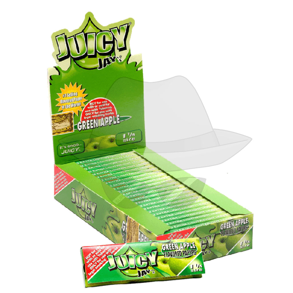 Juicy Jays 1.25 Rolling Papers Green Apple