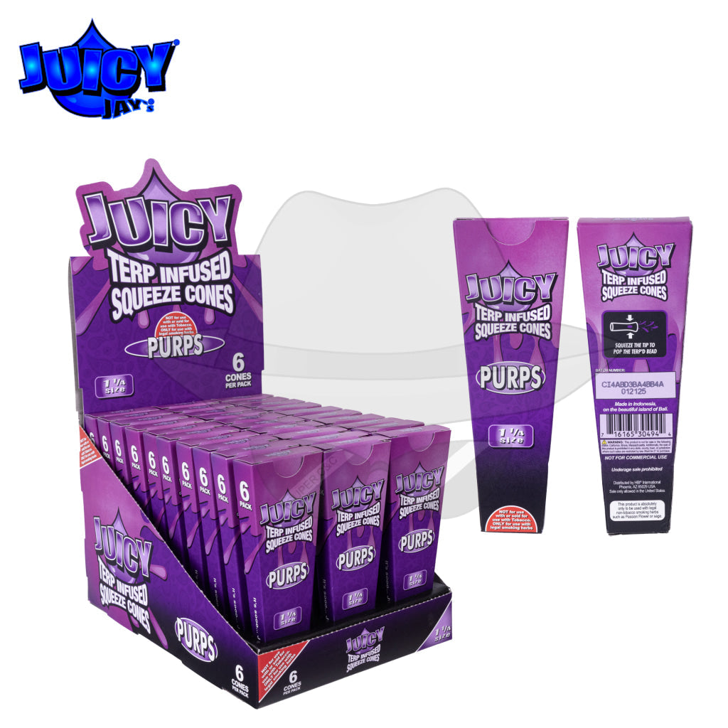JUICY TERP INFUSED SQUEEZE CONES Cone 1 1/4 Rolling Papers