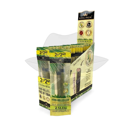 King Palm 2 Mini / Slim Rolls- 20Pk Display Rolls Rolling Papers