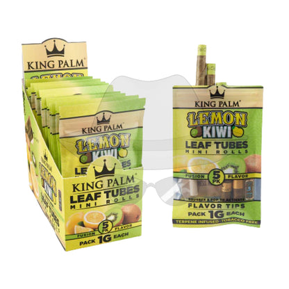 King Palm 5 Minis / 15 Per Box Lemon&Kiwi Rolling Papers
