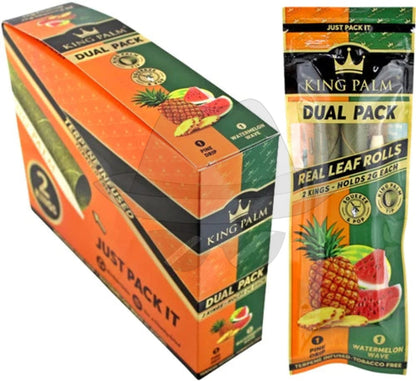 King Palm Dual Pack Of 2 Size-20Pack Pine Drip Watermelon Rolling Papers