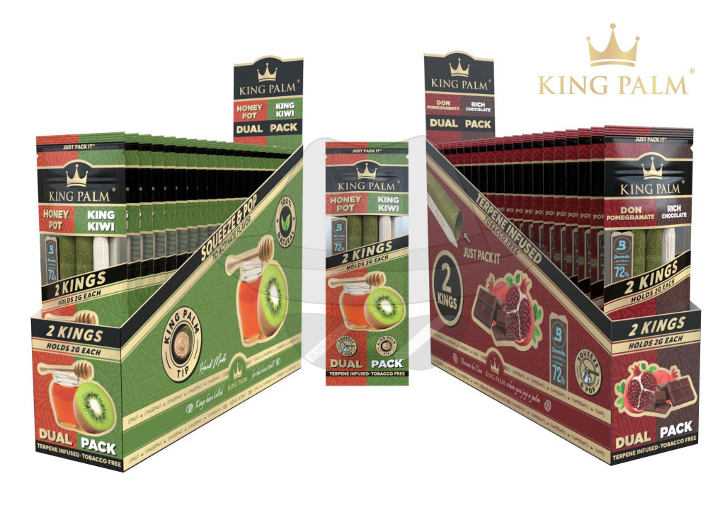 King Palm Dual Pack Of 2 Size-20Pack Rolling Papers