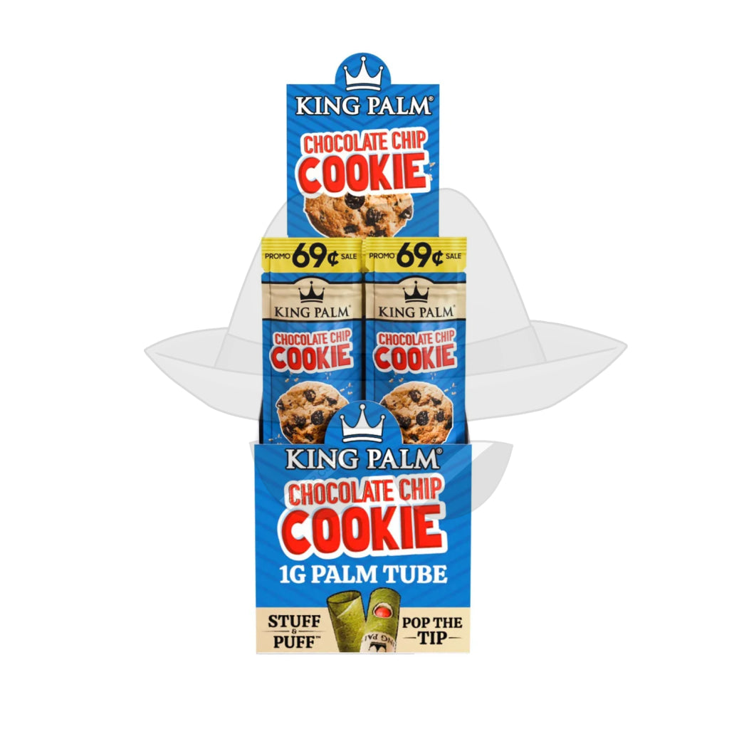 King Palm Flavored Mini 1Pk Leaf Tubes – Pre-Priced $0.69 - 30Ct Chocolate Chip Cookie Rolling