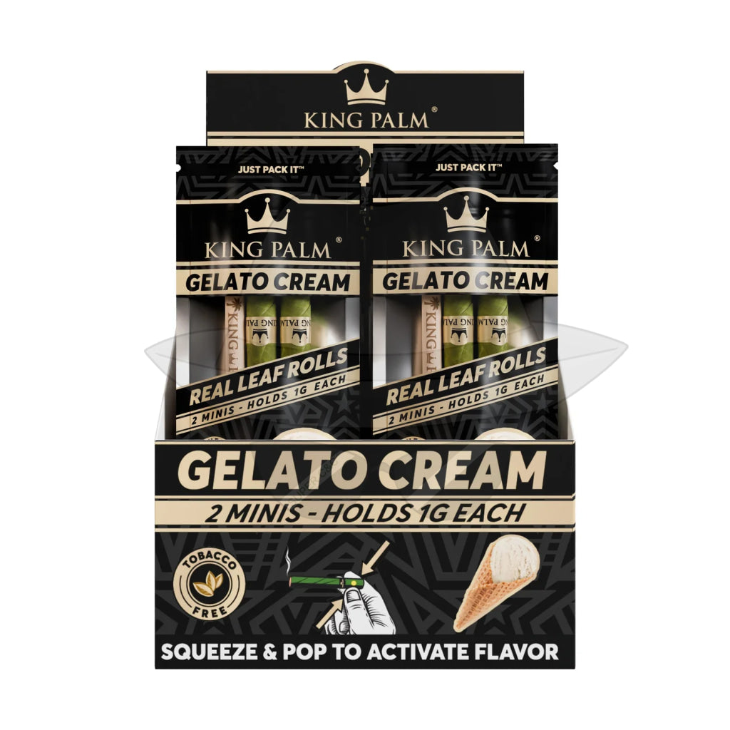 King Palm® 2 Minis Assorted Flavored Pre-Rolled Cones (20 Pack) GELATO Rolling Papers