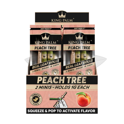 King Palm® 2 Minis Assorted Flavored Pre-Rolled Cones (20 Pack) Peach Tree Rolling Papers