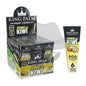 King Palm Size Hemp Cones 30Ct Display Kiwi Rolling Papers