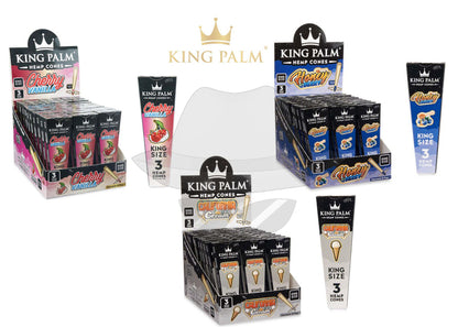 King Palm Size Hemp Cones 30Ct Display Rolling Papers