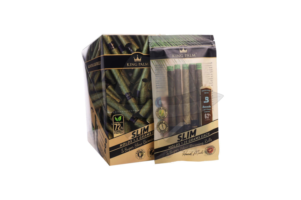 King Palm - Slim 5Ct-15Packs Rolling Papers