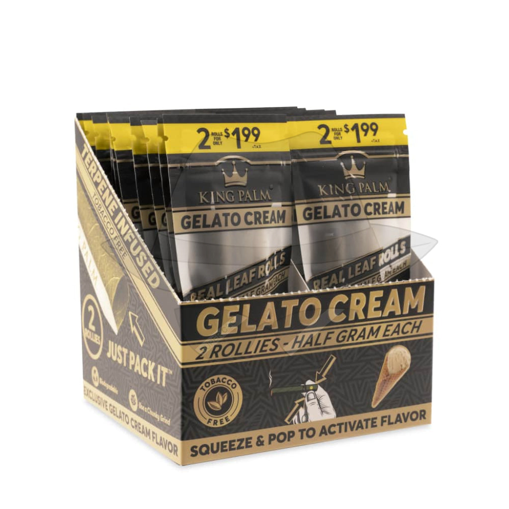 King Palm Wraps - 2 Rollie Rolls (20Ct) Gelato Cream Rolling Papers