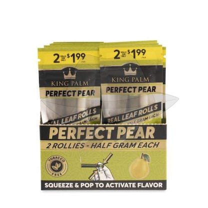 King Palm Wraps - 2 Rollie Rolls (20Ct) Perfect Pear Rolling Papers