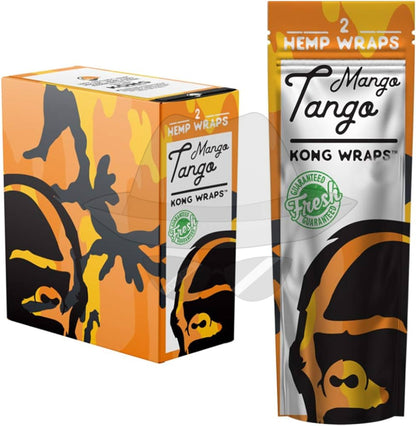 Kong Wraps 2Pk Blunt 25Ct Display ( Mango Tango Rolling Papers