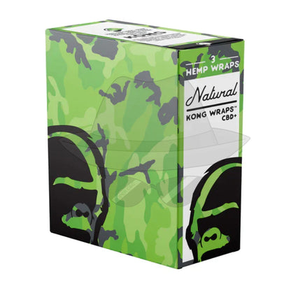Kong Wraps 2Pk Blunt 25Ct Display ( Natural Rolling Papers